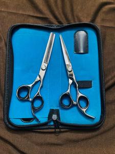 Comfortable Grip Durable Shear professional Straight <b>Barber</b> Scissors Salon Hair Cutting High Quality Sharp <b>Blade</b> <b>Barber</b> Scissors - Product Image 5