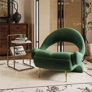 Silla Amaera Luxe Accent, diseño único de lujo moderno para dormitorio o sala de estar - Product Image 6