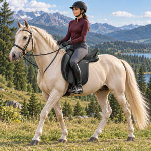 Selle d'équitation en cuir véritable noire, équipement équestre |   Conception à rabat complet avec selle sculptée et finition des bords soignée pour l'équitation - Product Image 3