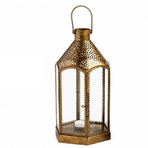 Wholesale Modern Gold Geometric Metal & Glass Candle <b>Lantern</b> Decorative <b>Hurricane</b> Holder for Home Decor & Garden Lighting - Product Image 6