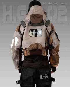 เสื้อแจ็คเก็ตเทคแวร์ผู้ชาย สไตล์ไซเบอร์พังก์ สตรีทแวร์  แบบมีฮู้ด  กระเป๋าหลายช่อง  ทรงคาร์โก้  กันลม  สไตล์ล้ำยุค  แนวนินจา  สำหรับคนเมือง - Product Image 4