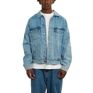 เสื้อแจ็กเก็ตยีนส์แฟชั่นของผู้ชายเสื้อแจ็คเก็ตยีนส์สำหรับฤดูหนาวแบบสั่งตัด2026 - Product Image 1