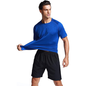Men's Gradient Color Short Sleeve T-<b>Shirt</b> O-Neck Regular Fit Knitted Quick Dry Sporty Casual Wear - Product Image 6