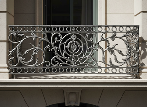 Decorative Traditional Wrought Iron Balustrade Metal Handrail <b>Railings</b> Farmhouse Outdoor Villa Balcony Porch Residential - Product Image 3