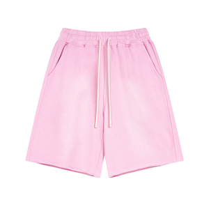 Shorts Homme en Molleton 100% Coton Effet Délavé, Sans Ourlet, Poches Croisées, Séchage Rapide, Motifs Brodés Personnalisés, Fabrication Usine - Product Image 3