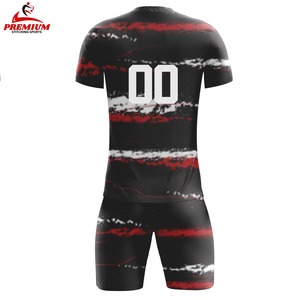 Custom Breathable Summer Men's Soccer Uniform Short Sportswear 100% Polyester Anti-Bacterial Anti-UV Quick Dry Custom Logo - Product Image 2