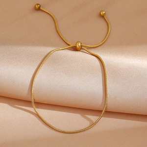 DANTA Fine Anklet-Hallmark Silver Elegant <b>Gold</b> Plated Adjustable Chain <b>Ankle</b> <b>Bracelet</b> for Women India Origin Everyday Wear - Product Image 2
