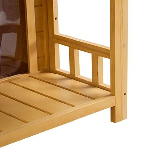 Cuccia per Cani Impermeabile in Legno per Esterni e Interni, Stile Casetta in Legno, per Cani di Taglia Media, Cucce e Mobili per Animali Domestici - Product Image 5