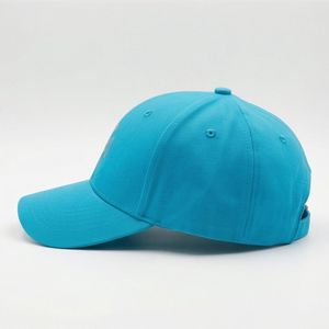 Casquettes de baseball bleu vif avec logo géométrique – Nouveau style décontracté pour femme, coupe ajustée, chic et universel pour homme, en coton de qualité supérieure - Product Image 3