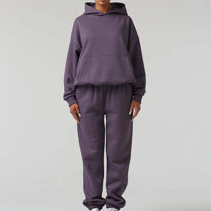 Mejor Proveedor, Chándales Casuales con Capucha para Mujer, Personalizados, de Primera Calidad, Forro Polar Transpirable, Talla XL, Color Morado, Sudadera para Otoño - Product Image 1