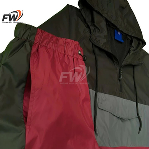 ชุดแจ็คเก็ตกันลมแบบ 2 ชิ้นสำหรับกิจกรรมกลางแจ้งและกางเกงจ็อกเกอร์ ผ้าแคนวาส ระบายอากาศได้ดี พร้อมแจ็คเก็ตบุผ้าสำหรับฤดูหนาวแบบถักโครเชต์ - Product Image 3