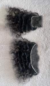South Indian Factory Raw HD Cierre Remy Sin procesar Temple Cabello humano Textura recta Cabello peruano del sur de la India - Product Image 3