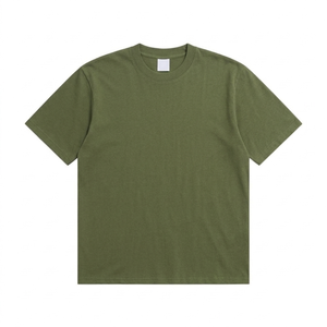 Camiseta de algodón transpirable de primera calidad, ligera, de manga corta y cuello redondo para hombre, esencial para la oficina y el uso diario. - Product Image 3