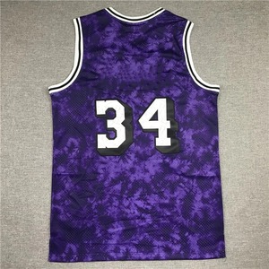 Maillot de basket sans manches pour homme, rouge tie-dye, numéro 23, sublimé, en mesh respirant, coupe classique, vêtement de sport pour adulte - Product Image 3