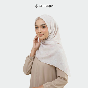 Shouqin Ayliz Elegant Anti-Wrinkle Printed Floral <b>Square</b> Voal Scarf Laser Cut Muslim Women Headwear <b>Hijab</b> Wholesale - Product Image 3
