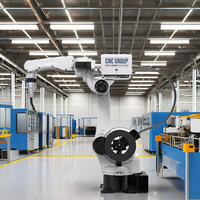 Robot de Soldadura Automático Suspendido, Robot de Soldadura Industrial sobre Riel, Brazo Robótico Industrial de 6 Ejes