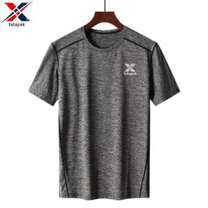 เสื้อยืดแขนสั้นผู้ชายสำหรับฤดูร้อน ผ้าฝ้าย/ใยไผ่ ระบายอากาศได้ดี ผ้าเนื้อนุ่ม ปักลายสก็อต แห้งเร็ว - Product Image 5