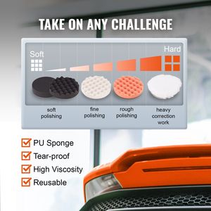 Lucidatrice Rotorbitale per Auto da 6 Pollici a Doppia Azione, 6 Velocità Variabili 1900-4600 RPM, Kit Lucidatrice e Ceratrice per Auto - Product Image 5