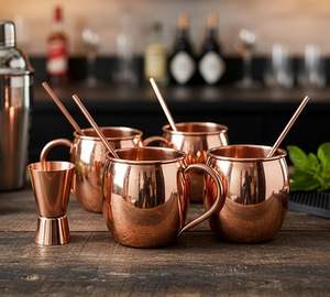 Taza Moscow Mule de Cobre Sólido de Alta Calidad, 350 ml, para Bar, Cerveza, Café y Otros Usos, Taza Multiusos para Cerveza, Leche, Café - Product Image 2