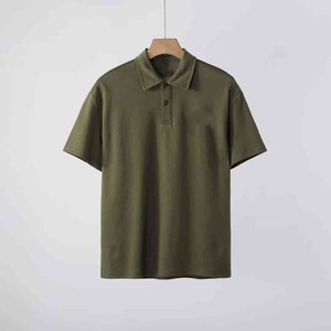 <b>Men's</b> Short Sleeve <b>Polo</b> <b>Shirt</b> Solid Color Knitted Casual Style Regular Fit Blue - Product Image 2