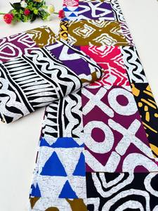 Wholesale South African Wax Print 100% Cotton Fabric Bold Pattern for Clothing Craft Accessories Market - Product Image 2
