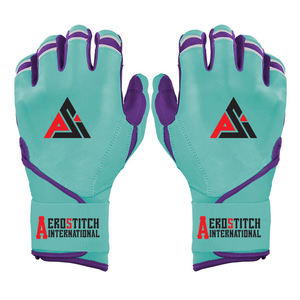 Guantes de Bateo de Béisbol con Logotipo Personalizado, Estilo Moderno, para Adultos, Cuero Genuino, con Nombre Personalizado para la Posición de Receptor - Product Image 1