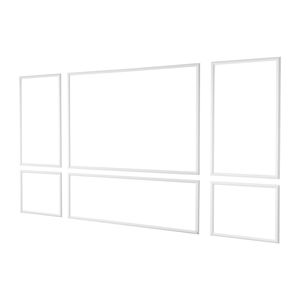 Moulures murales en polystyrène légères et peignables, lot de 3, installation facile, kit de panneaux de lambris décoratifs intérieurs, panneaux muraux - Product Image 1