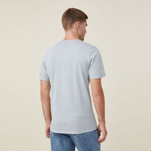 T-shirt à logo haute qualité 100% coton avec logo personnalisé t-shirts surdimensionnés à col rond coupe ajustée pour hommes vente en gros - Product Image 3