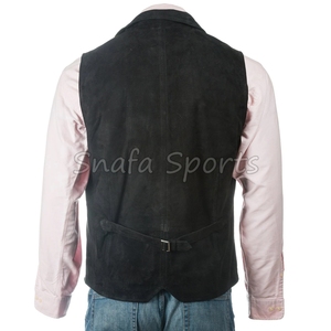 เสื้อกั๊กหนังสำหรับผู้ชายคุณภาพสูง สไตล์สปอร์ต สำหรับขี่มอเตอร์ไซค์ แฟชั่นฤดูหนาว เหมาะกับกิจกรรมกลางแจ้ง - Product Image 4