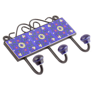 Perchero de Pared Moderno de Metal Negro con Ganchos Metálicos Resistentes, Colgador de Pared Rústico para Entrada, Dormitorio, Sombreros y Toallas - Product Image 3