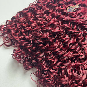 Extensions de cheveux 100% naturels vierges vietnamiens, tissage en dentelle, couleur Bourgogne Birmane, Super Double Drawn, Prix de gros - Product Image 5
