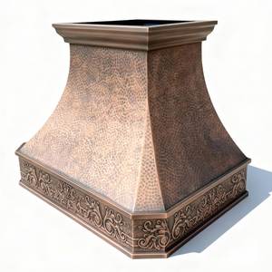 Hotte de cuisine en cuivre raffiné offrant un artisanat fait main, une ventilation de qualité supérieure et une embellissement décoratif de l'intérieur de la cuisine - Product Image 1