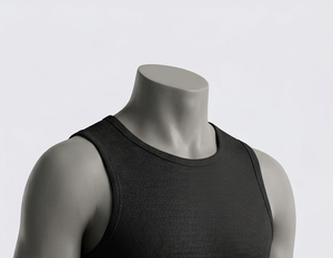 Men's Black <b>Mesh</b> Tank Top Crew Neck Sleeveless Breathable Regular Fit All Seasons Solid Color 100% Polyester Basketball Apparel - Product Image 4