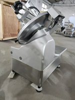 Trancheuse à viande congelée électrique automatique en acier inoxydable 220V, microtome pour restaurant et magasin d'alimentation, état neuf, moteur inclus