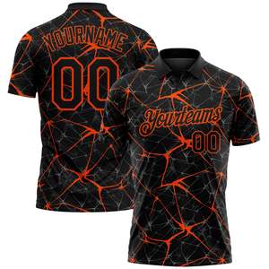 Polo d'équipe de paintball professionnel, sublimation intégrale, polyester, vêtements de sport, fournisseur OEM ODM, export en gros, qualité supérieure - Product Image 1