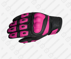 Guantes de Motocicleta Unisex de Cuero Vacuno con Protección Rígida en los Nudillos, para Carreras, Personalizables, Impermeables, con Pantalla Táctil y Cordón Ajustable - Product Image 5