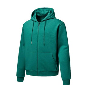 Sudaderas con capucha y cremallera personalizadas de alta calidad, transpirables, muy recomendadas, con logo, para ropa deportiva masculina. - Product Image 1