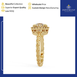 Globally Selling High Standard Quality India-Origin Handcrafted 925 Sterling <b>Silver</b> <b>Solitaire</b> Diamond <b>Rings</b> with VVS Clarity - Product Image 4