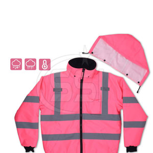 Sweat-shirt de travail industriel imperméable haute visibilité ANSI Classe 2, durable, avec logo, conçu pour les environnements de construction et de travaux lourds - Product Image 3