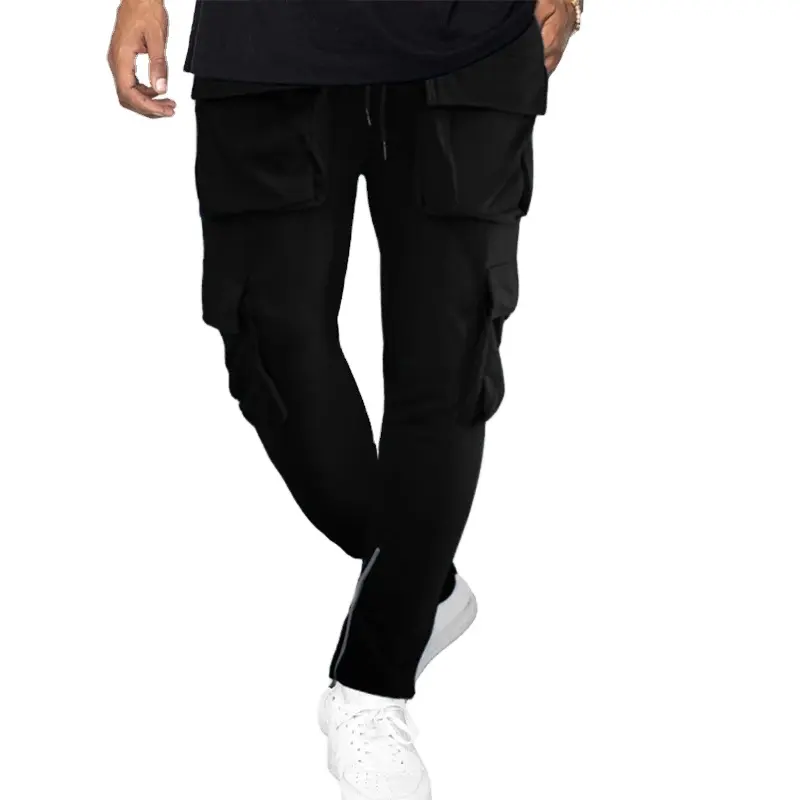 Última moda Activewear personalizado Marca Hombres Ropa deportiva Ropa Baggy Cargo Pantalones largos Elástico Casual Running Pantalones de entrenamiento