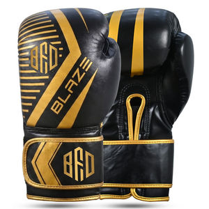 Gants de boxe en cuir synthétique en gros avec fermeture auto-agrippante, protection multicouche, évacuation de l'humidité et respirabilité - Product Image 4