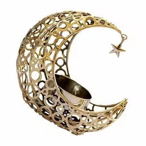 Decorative Metal Christmas Centerpiece with <b>Tealight</b> <b>Holder</b> for Holiday Tables - Product Image 2