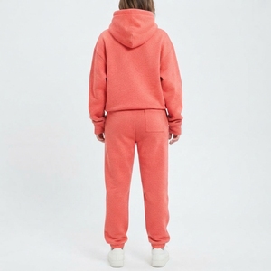Conjunto de Sudadera Holgada y Pantalones Jogger para Mujer, Manga Larga, Tacto Suave, Ropa Deportiva y de Estar por Casa, Venta al Por Mayor - Product Image 2