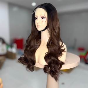 Peluca de Cabello Humano Vietnamita 100% Natural de Alta Calidad, Pelucas con Frente de Encaje, Cabello Ondulado - Product Image 5