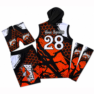 7v7 Flag Football Uniforms OEM Custom American Football Jersey Heat-Transfer Printed Breathable Sleeveless <b>Compression</b> Sets - Product Image 4