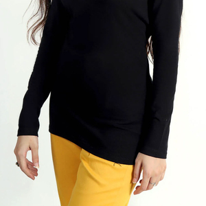 Camisetas Casuales de Color Sólido para Mujer, Último Estilo, Venta al por Mayor, Último Diseño, Camisetas Blancas para Mujer, 100% Algodón Elástico - Product Image 3