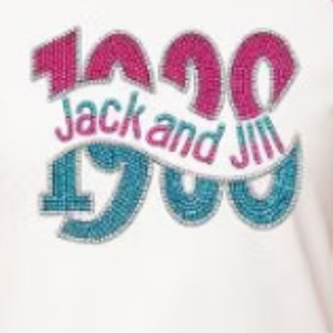 เสื้อยืดเบสบอลกราฟิกสีขาวดำประดับเพชรสำหรับผู้หญิง แขนสามส่วนแบบแร็กแลน เสื้อผ้าลำลองสไตล์ไลฟ์สไตล์ - Product Image 2