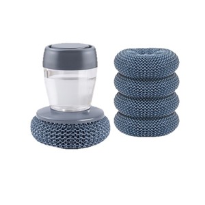 Cepillo para Platos con Dispensador de Jabón y Mango, Tipo Presión, para Limpiar Ollas, Sartenes y Platos de Cocina - Product Image 6
