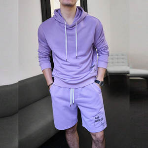 Nouvel ensemble décontracté d'été pour homme : T-shirt à manches courtes respirant et short, ensemble de survêtement uni, vêtements de marque pour homme, 2 pièces - Product Image 5