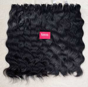 Extensiones de Cabello Humano Natural Ondulado, 100% Natural, Cutícula Alineada, Cabello Virgen Vietnamita Sin Procesar - Product Image 1